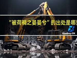 “被荷裯之晏晏兮”的出处是哪里