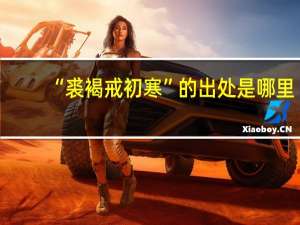 “裘褐戒初寒”的出处是哪里