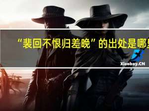 “裴回不恨归差晚”的出处是哪里