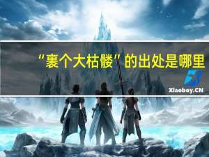 “裹个大枯髅”的出处是哪里