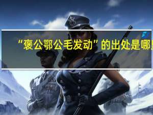 “褒公鄂公毛发动”的出处是哪里