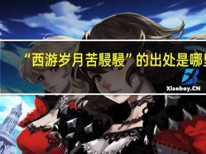 “西游岁月苦駸駸”的出处是哪里