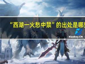“西湖一火愁中禁”的出处是哪里