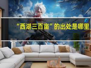 “西湖三百亩”的出处是哪里