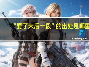 “要了未后一段”的出处是哪里
