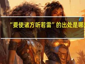 “要使诸方听若雷”的出处是哪里