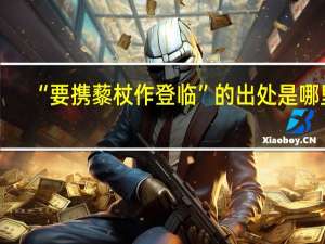 “要携藜杖作登临”的出处是哪里