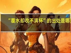 “覆水却收不满杯”的出处是哪里