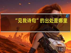 “见我诗句”的出处是哪里