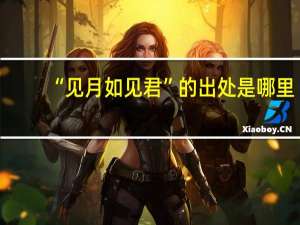 “见月如见君”的出处是哪里