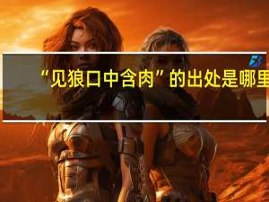 “见狼口中含肉”的出处是哪里