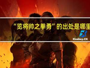 “览将帅之拳勇”的出处是哪里