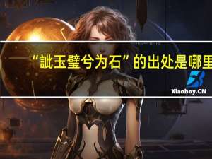 “訿玉璧兮为石”的出处是哪里