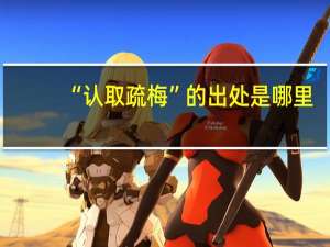 “认取疏梅”的出处是哪里