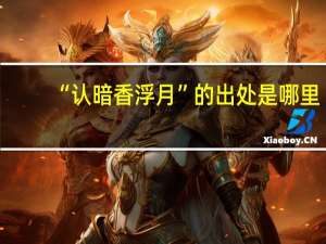 “认暗香浮月”的出处是哪里