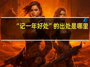 “记一年好处”的出处是哪里