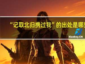 “记取北归携过我”的出处是哪里