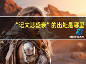 “记文悲盛衰”的出处是哪里