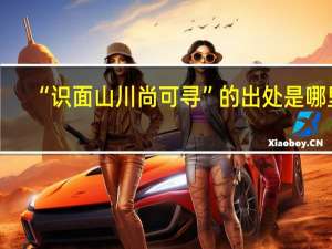 “识面山川尚可寻”的出处是哪里