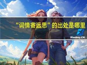 “词情寄远思”的出处是哪里