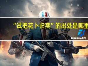 “试把花卜归期”的出处是哪里