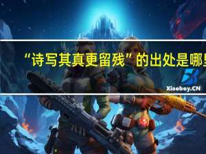 “诗写其真更留残”的出处是哪里