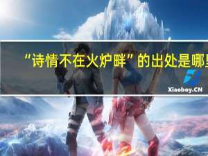 “诗情不在火炉畔”的出处是哪里