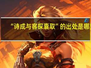 “诗成与客探囊取”的出处是哪里