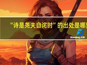 “诗是尧夫自诧时”的出处是哪里
