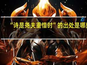 “诗是尧夫重惜时”的出处是哪里