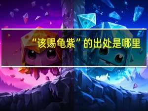 “该赐龟紫”的出处是哪里