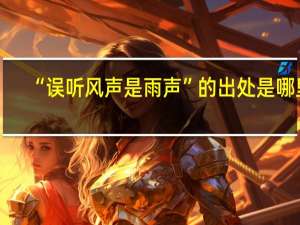 “误听风声是雨声”的出处是哪里