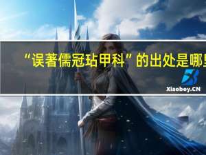 “误著儒冠玷甲科”的出处是哪里