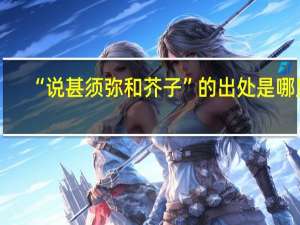 “说甚须弥和芥子”的出处是哪里