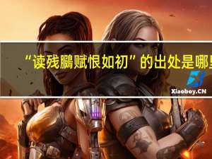 “读残鵩赋恨如初”的出处是哪里