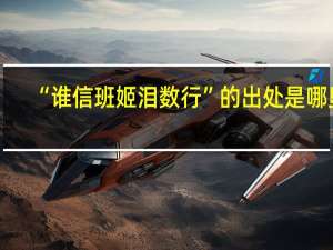 “谁信班姬泪数行”的出处是哪里