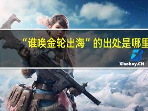 “谁唤金轮出海”的出处是哪里