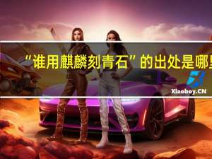 “谁用麒麟刻青石”的出处是哪里