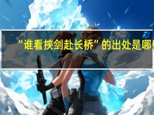 “谁看挟剑赴长桥”的出处是哪里