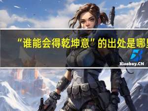 “谁能会得乾坤意”的出处是哪里