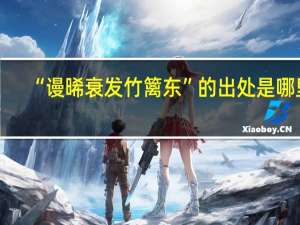 “谩晞衰发竹篱东”的出处是哪里