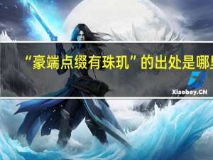 “豪端点缀有珠玑”的出处是哪里