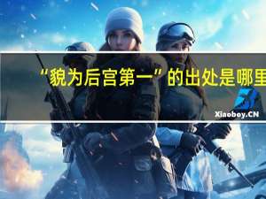 “貌为后宫第一”的出处是哪里