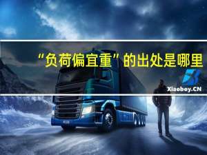 “负荷偏宜重”的出处是哪里