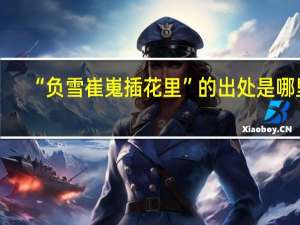“负雪崔嵬插花里”的出处是哪里