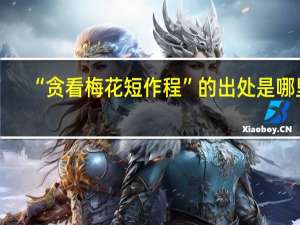 “贪看梅花短作程”的出处是哪里
