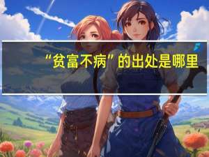 “贫富不病”的出处是哪里