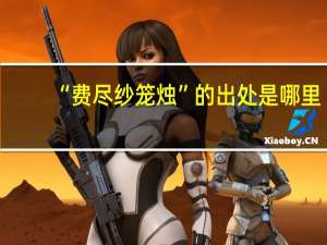 “费尽纱笼烛”的出处是哪里