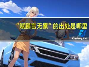 “赋鵩言无累”的出处是哪里