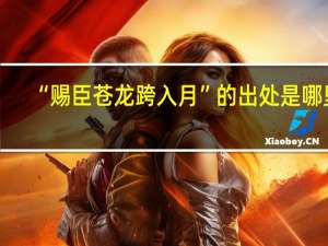 “赐臣苍龙跨入月”的出处是哪里